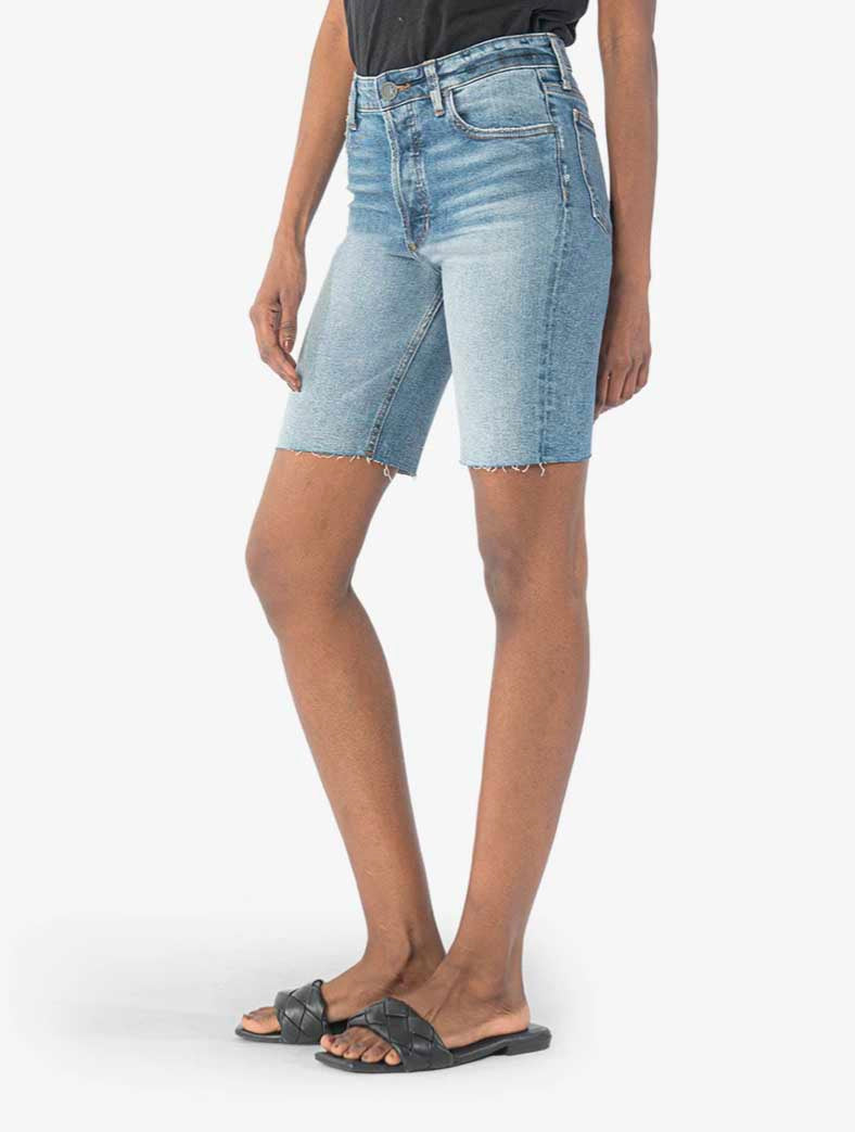 Kut From The Kloth Margot High Rise Bermuda Short in Positive
