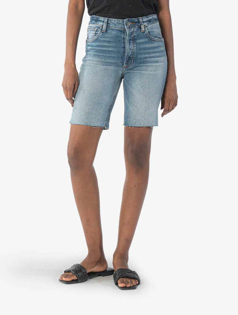 Kut From The Kloth Margot High Rise Bermuda Short in Positive (Final Sale)