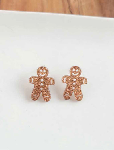 6785724645451-Gingerbread-Man-Stud-in-Brown-Glitter-